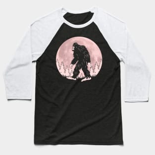 Bigfoot Moon Baseball T-Shirt